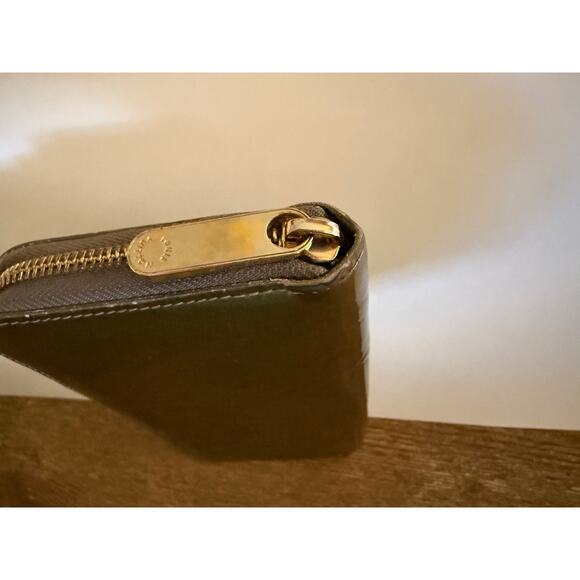 Louis Vuitton Zippy Wallet Women's Green Monogram Vernis Leather Long Clutch Zip - Picture 9 of 16